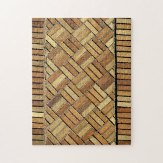 Puzzle - Motif de brique en tissu de panier