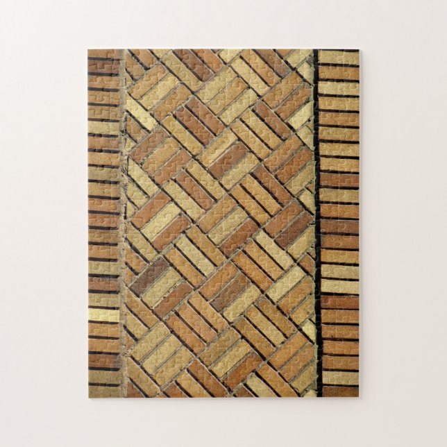 Puzzle - Motif de brique en tissu de panier (Vertical)