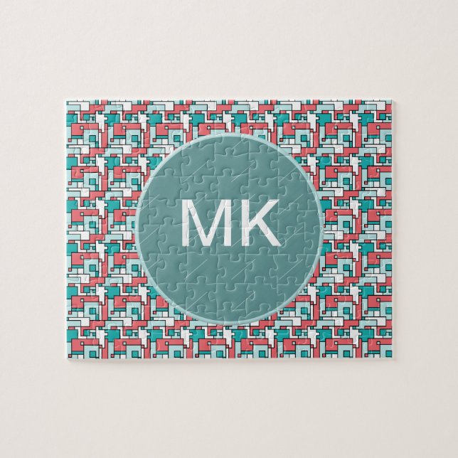 Puzzle Motif de briques rétro (Horizontal)