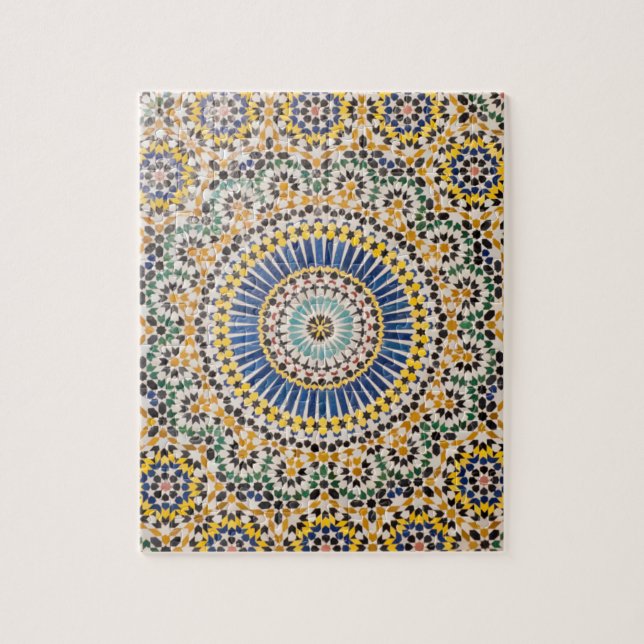 Puzzle Motif de carreaux géométriques, Maroc (Vertical)