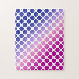 Puzzle Motif de cercle dégradé rose et bleu