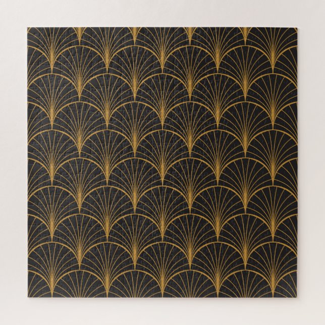 Puzzle Motif de cercles géométriques Art Déco (Vertical)