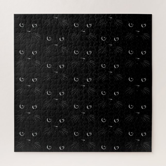 Puzzle Motif de chat noir (Vertical)