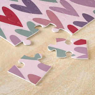 Puzzle Motif de cœurs 1
