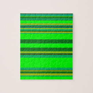 Puzzle Motif de concepteur Customisé de bande verte color