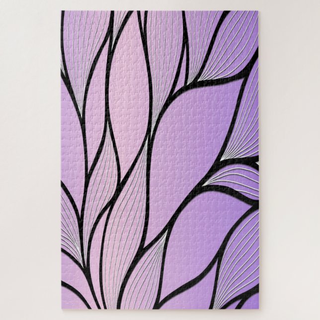 Puzzle Motif de congé créatif Pearlescent violet (Vertical)