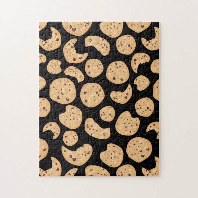 Puzzle Motif de cookies au chocolat difficile et amusant (Vertical)
