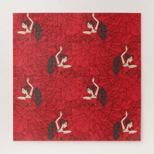 Puzzle Motif de danse vintage Tango Flamenco