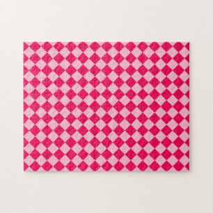 Puzzle Motif de diamant combiné rose par Shirley Taylor