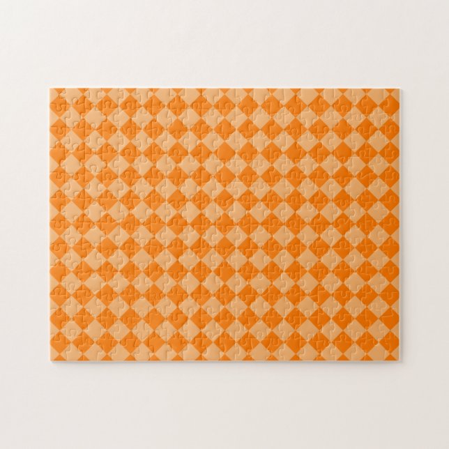 Puzzle Motif de diamants orange combiné par STaylor (Horizontal)