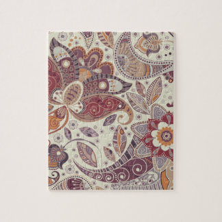 Puzzle Motif de fleur chic de Boho de hippie de Bohème de