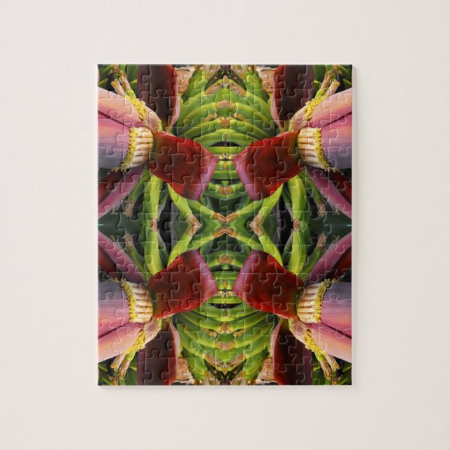 Puzzle Motif de fleurs bananes (Vertical)