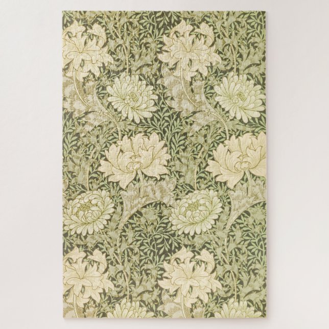 Puzzle Motif de fleurs de Chrysanthemum (par William Morr (Vertical)