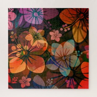 Puzzle Motif de fleurs hibiscus à l'hawaïenne