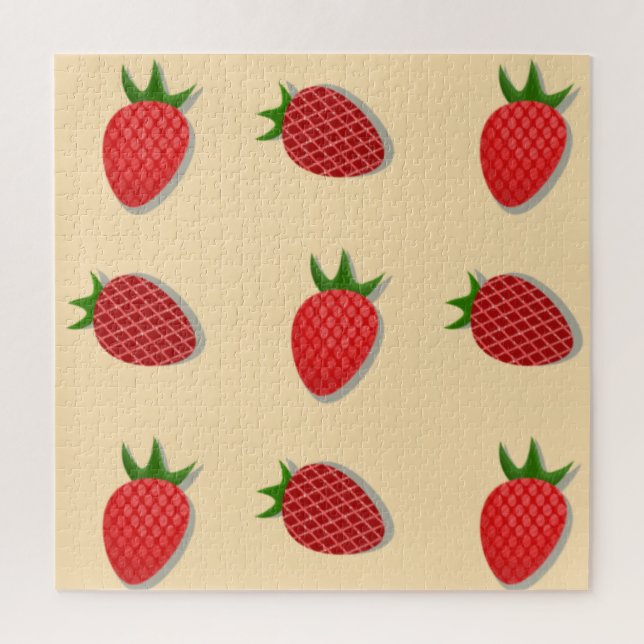 Puzzle Motif de fraises pour les fruits à l'été bonnes vi (Vertical)