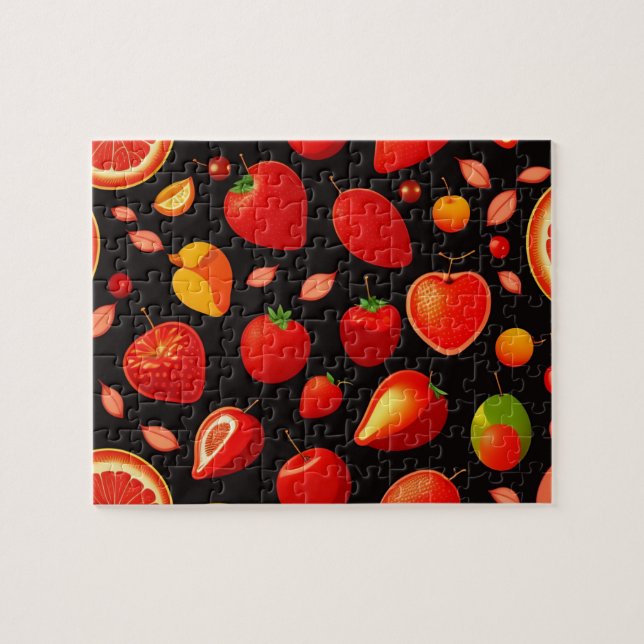 Puzzle Motif de fruits rouges (Horizontal)