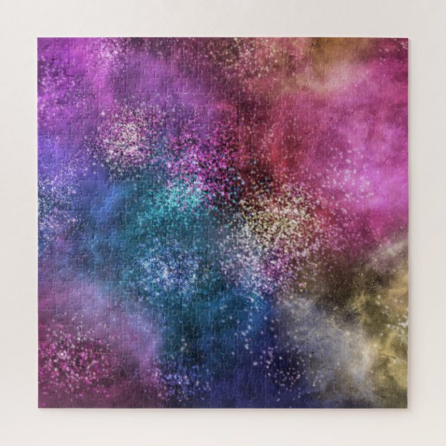 Puzzle Motif de galaxie coloré (Vertical)