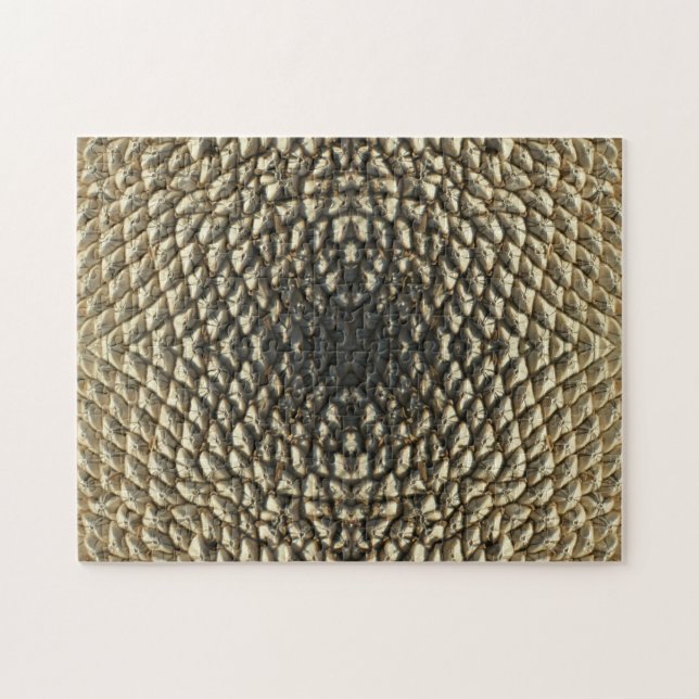 Puzzle - Motif de graines de tournesol (Horizontal)
