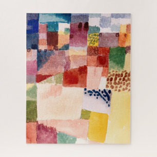 Puzzle Motif de Hammamet (1914) peinture de Paul Klee