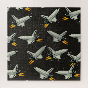 Puzzle motif de la navette spatiale vintage