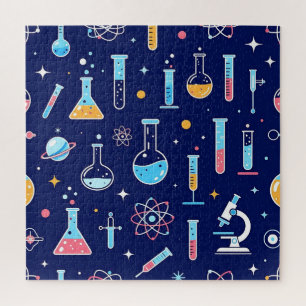 Puzzle Motif de laboratoire scientifique coloré de chimie