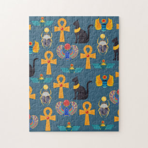 Puzzle Motif de l'Égypte antique, papier numérique Hiérog