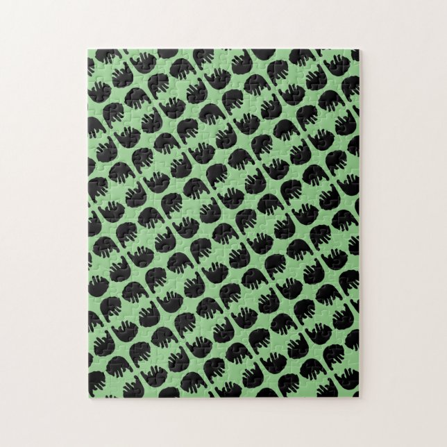 Puzzle Motif de l'ours noir difficile (Vertical)