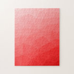 Puzzle Motif de maillage géométrique à dégradé rouge<br><div class="desc">Puzzle avec un motif de maillage géométrique à dégradé rouge. 
Maillage géométrique triangulaire avec dégradé ombré clair à foncé.</div>