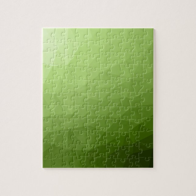 Puzzle Motif de maillage géométrique dégradé vert (Vertical)