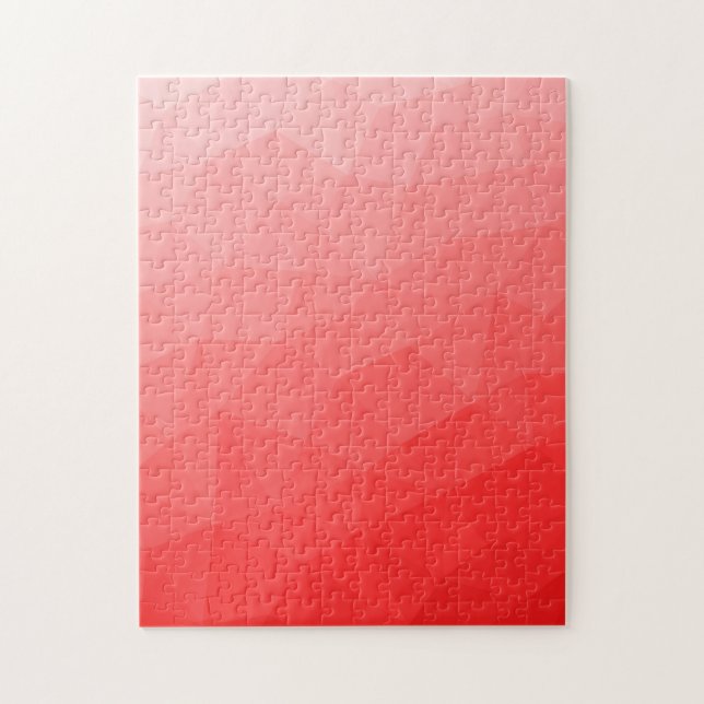Puzzle Motif de maille géométrique à dégradé rouge (Vertical)