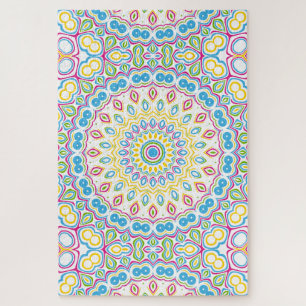 Puzzle Motif de mandala multicolore coloré