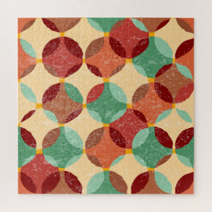 Puzzle Motif de mosaïque circulaire, illustration géométr