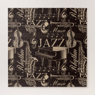 Puzzle Motif de musique jazz