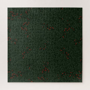 Puzzle Motif de Noël Aiguilles de pin et baies rouges