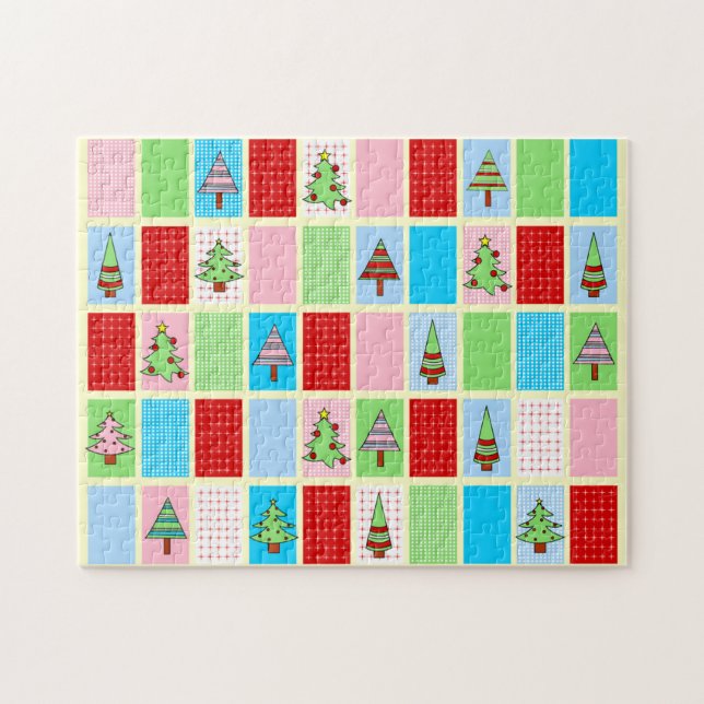 Puzzle Motif de Noël coloré (Horizontal)