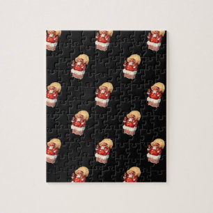 Puzzle Motif de Noël vintage, joyeux Père Noël