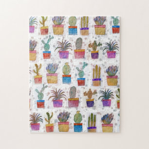 Puzzle Motif de peinture à la main d'aquarelle