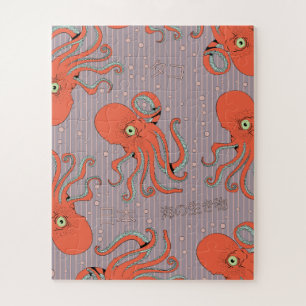 Puzzle Motif de pieuvre japonaise