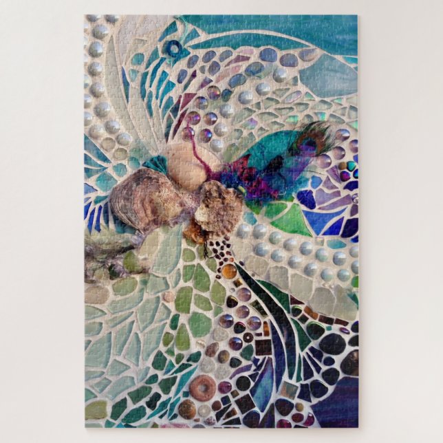 Puzzle Motif de plage de coquillages (Vertical)