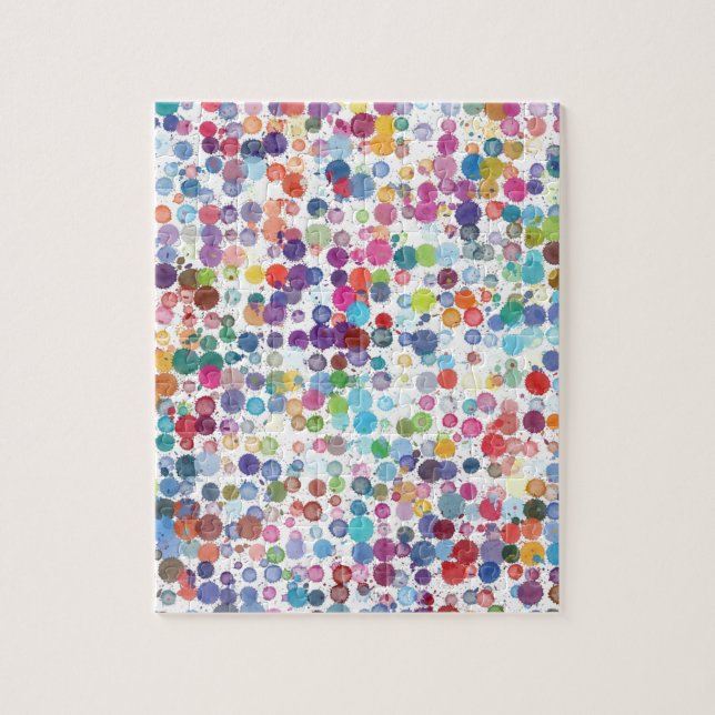 Puzzle Motif de point pour aquarelle d'éclaboussure (Vertical)