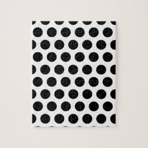 Puzzle Motif de points noir et blanc