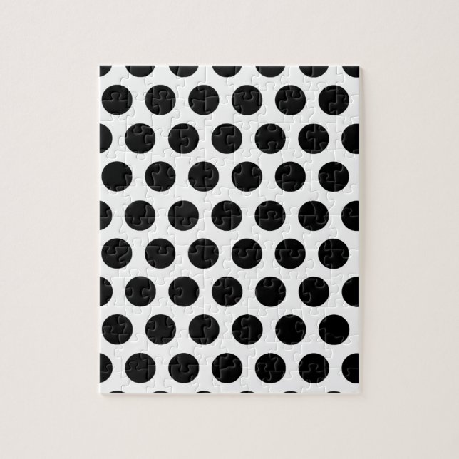 Puzzle Motif de points noir et blanc (Vertical)