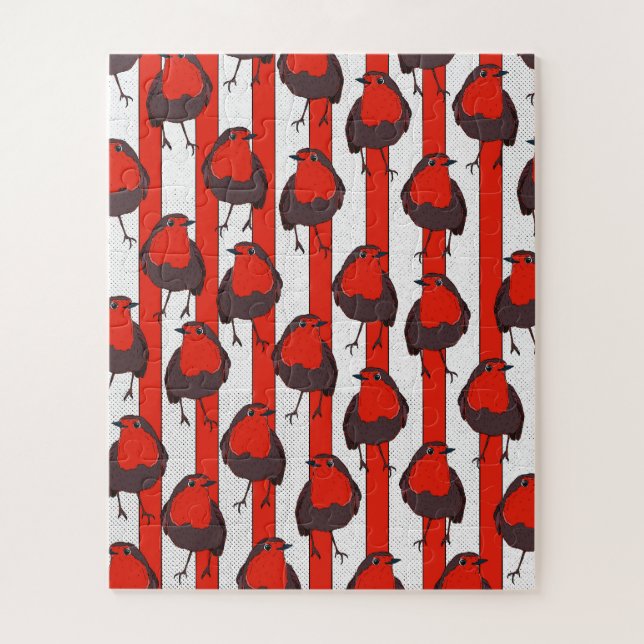 Puzzle Motif de rouge-gorge (Vertical)