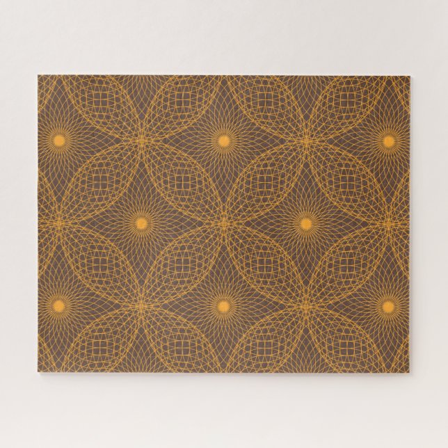 Puzzle Motif de style mandala, décoratif, chic, abstrait (Horizontal)