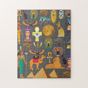 Puzzle Motif de symbole hiéroglyphique égyptien pharaon  