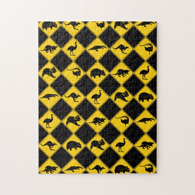 Puzzle Motif de tableau de bord des panneaux de signalisa (Vertical)