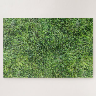 Puzzle Motif de texture d'herbe verte drôle photo réelle