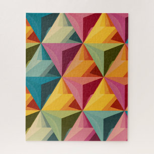 Puzzle Motif de triangle géométrique gras