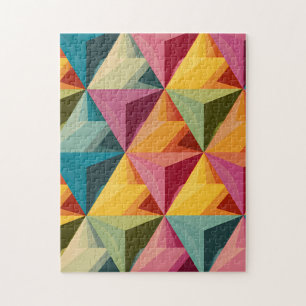 Puzzle Motif de triangle géométrique gras