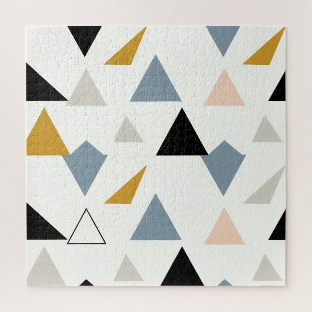 Puzzle Motif de triangles géométriques modernes (Vertical)